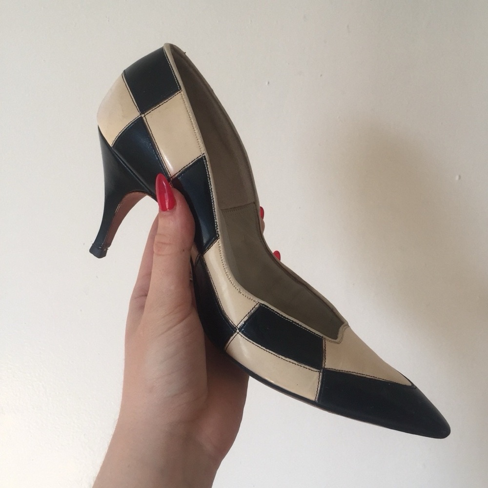 1950's Checker Board Heels